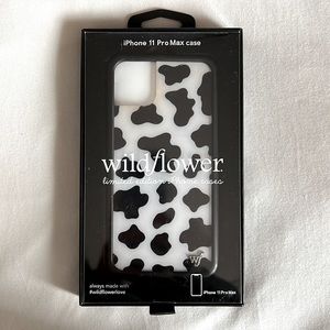 I phone 11 pro max wildflower case (cow print)